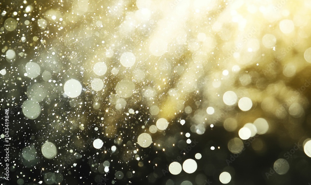 Abstract golden and white bokeh background. Abstract golden and white bokeh background.