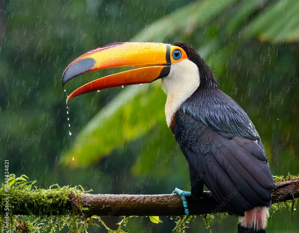 Obraz premium Closeup of Keel-billed Toucan