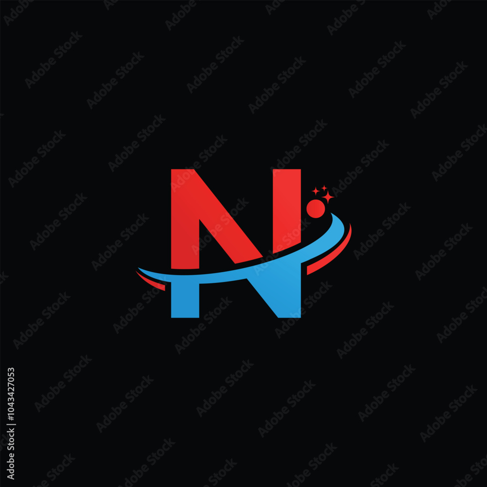 letter N tech logo design template, N tech logo, N technology vector letter N tech logo design template, N tech logo, N technology vector