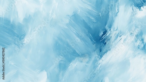 Wallpaper Mural Light blue abstract painting with soft brush strokes, creating a calming and serene background. Torontodigital.ca