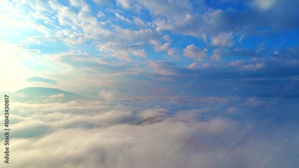 Blue sky white clouds. Puffy fluffy white clouds. Cumulus cloud cloudscape Blue sky white clouds. Puffy fluffy white clouds. Cumulus cloud cloudscape