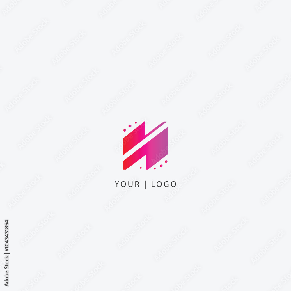 Obraz premium Stylized S Letter with Gradient Logo Design