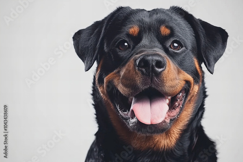 Adorable Rottweiler Puppy Sleeping Peacefully with Close-Up of its Paws, Featuring Ample Copy Space for Text or Branding, Ideal for Capturing Calm and Cute Dog Moments