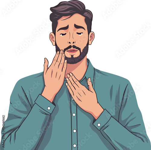 Man in Thoughtful Pose