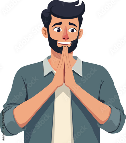 Man in Thoughtful Pose