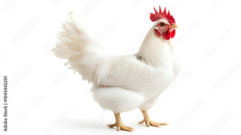 Fototapeta premium rooster isolated on white background