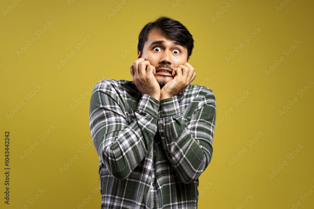 Brazilian man wearing long sleeve button down shirt Brazilian man wearing long sleeve button down shirt