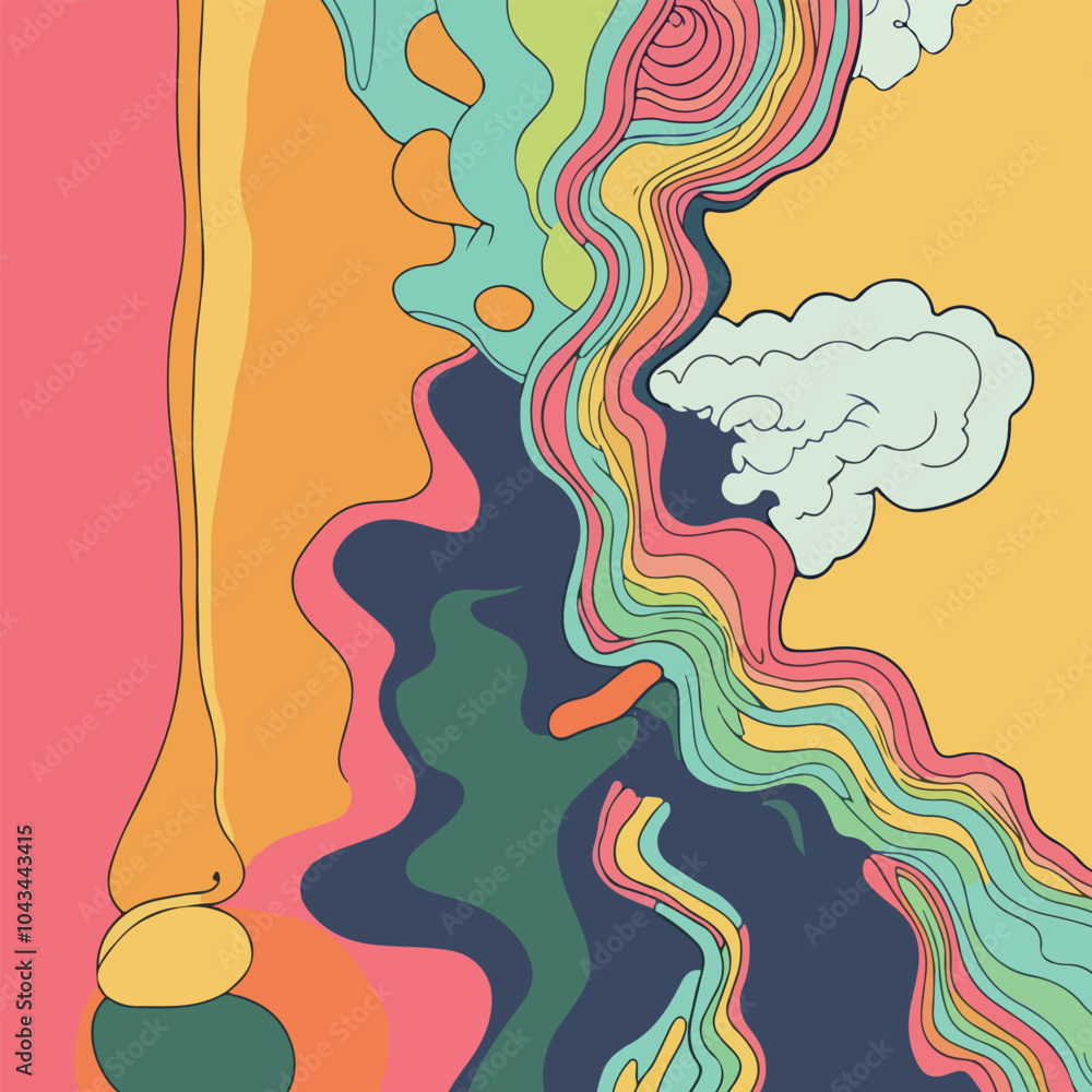 Abstract Flowing Colors Abstract Flowing Colors
