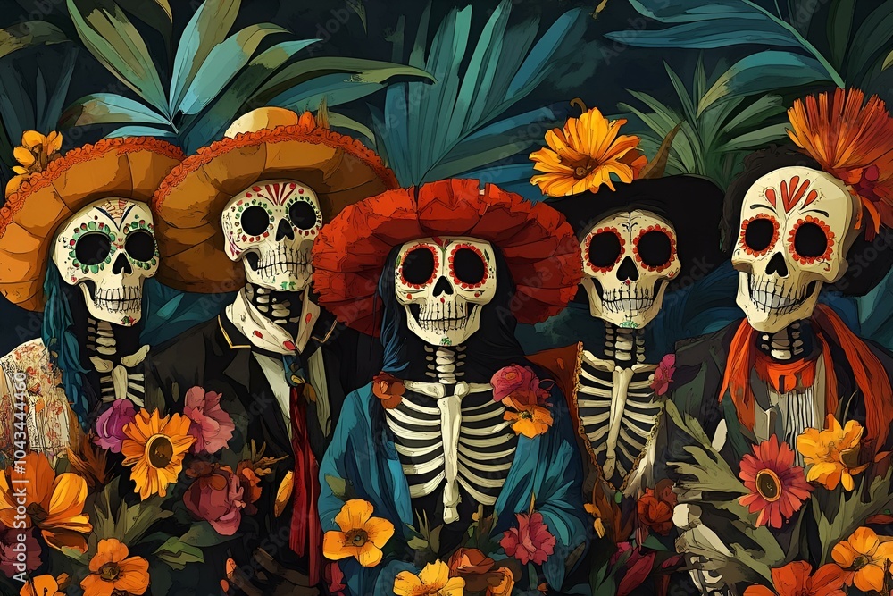 Day of the Dead, Generative AI Day of the Dead, Generative AI