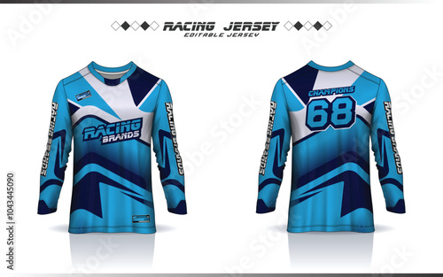 Long sleeve Motocross jersey design, soccer, basketball jersey, football, cricket, racing, gaming, hockey, handball, cycling latest jersey for sublimation sports design