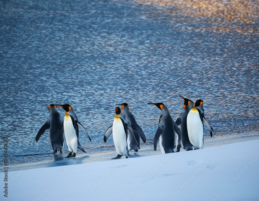 Fototapeta premium Emperor penguin chick. Close-up