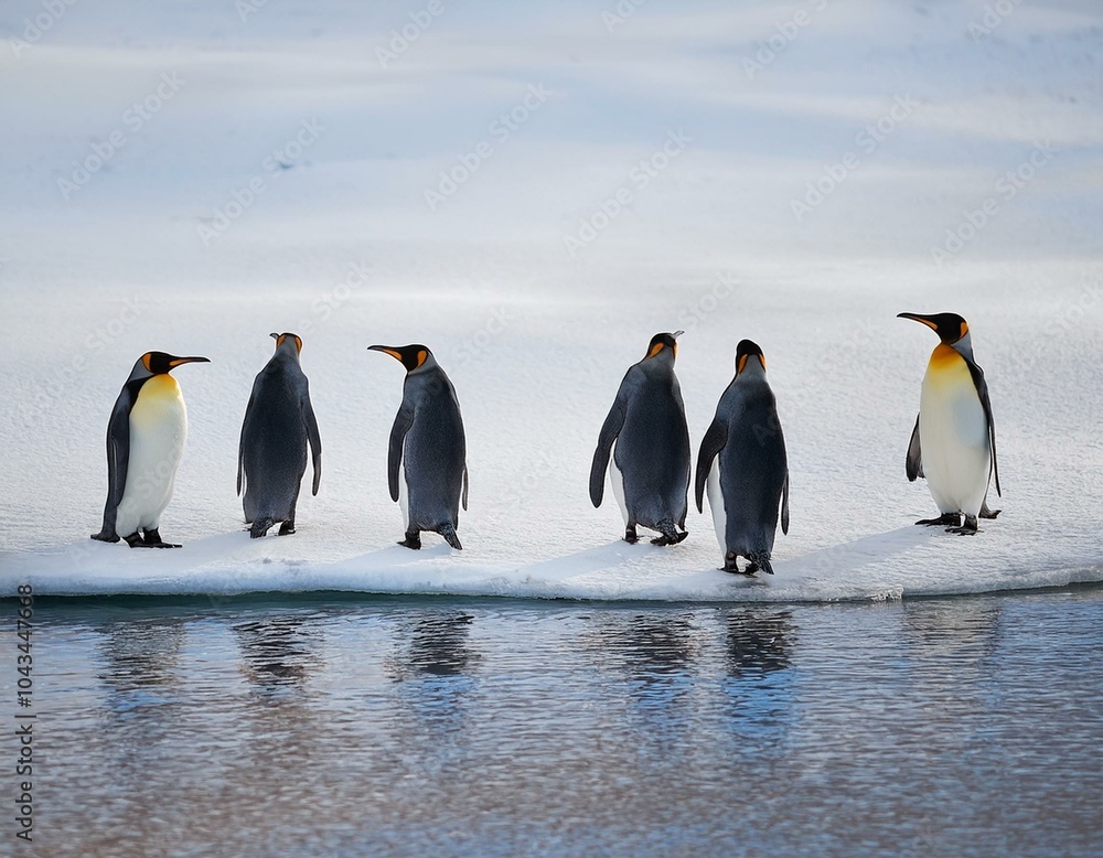 Fototapeta premium Emperor penguin chick. Close-up