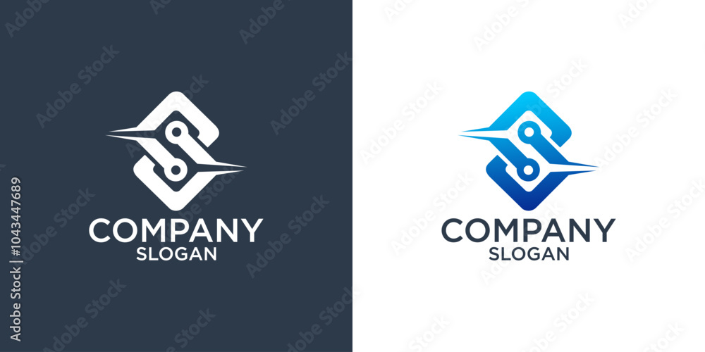 Obraz premium letter S abstract monogram logo design vector