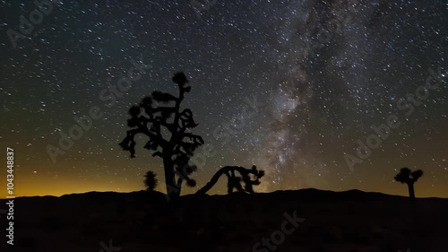 The movement of the sky, the Milky Way