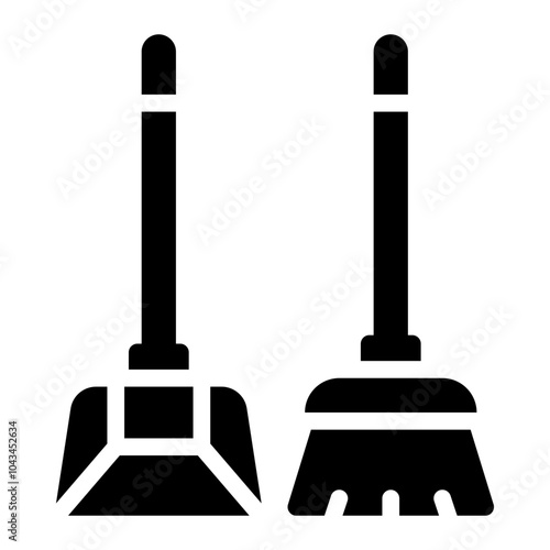 broom glyph icon