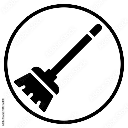 broom glyph icon