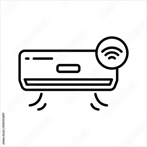 air conditioner icon vector illustration template