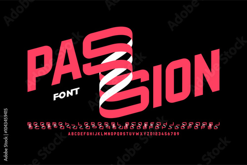 Passion. Modern font design...