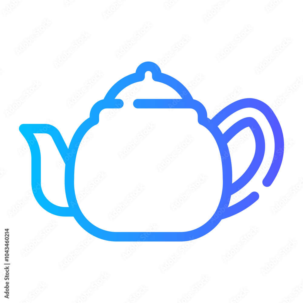 teapot gradient icon teapot gradient icon