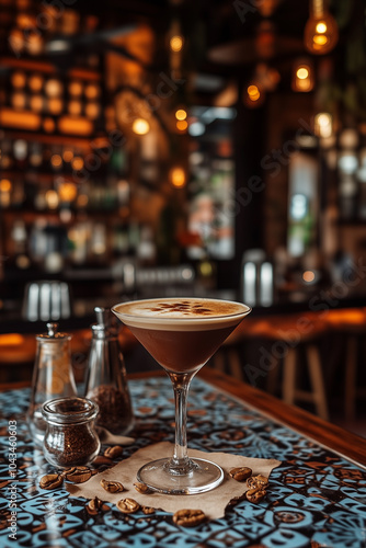 Espresso martini cocktail