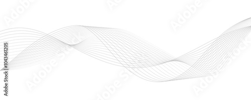 Wave lines vector illustration. Curve wave seamless pattern. Line art striped graphic template.	
