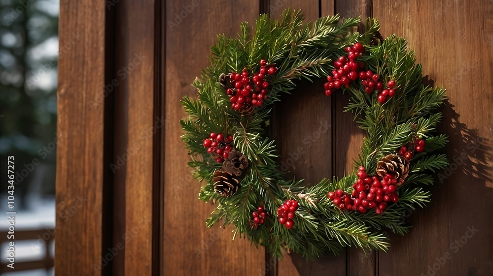 christmas wreath on the door christmas wreath on the door
