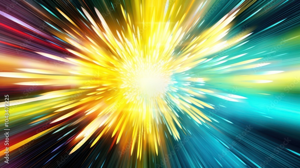 Colorful Burst of Light Colorful Burst of Light