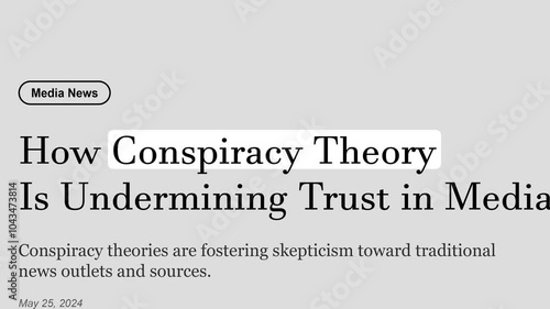 Conspiracy Theory, Headlines News Fast Sequence