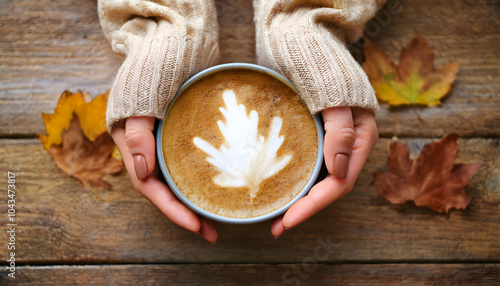 cup, international, coffee, day, new, beige, color, with, woman, hands, barista, beverage, brewing, celebrate, coffee lover, culture, drink, flavour, free, history, holiday, passion, quality, knit, a, photo