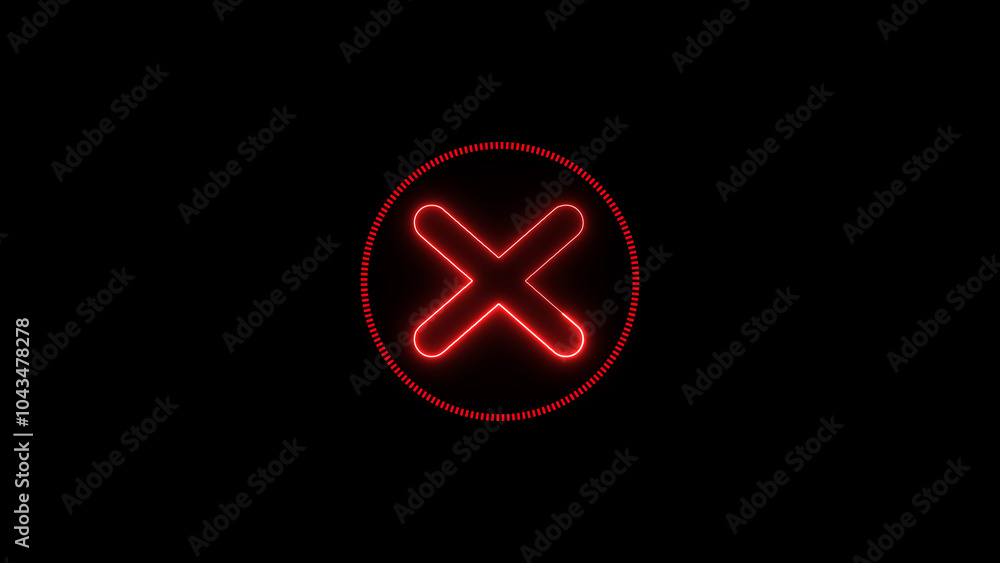 Cross symbol with bright glowing futuristic orange neon lights on black background. 3D icon, sign and symbol. Laser Pictogram animation.. Cross symbol with bright glowing futuristic orange neon lights on black background. 3D icon, sign and symbol. Laser Pictogram animation..