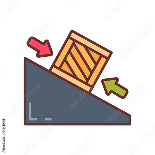 Friction Filled Icons , Vector illustration