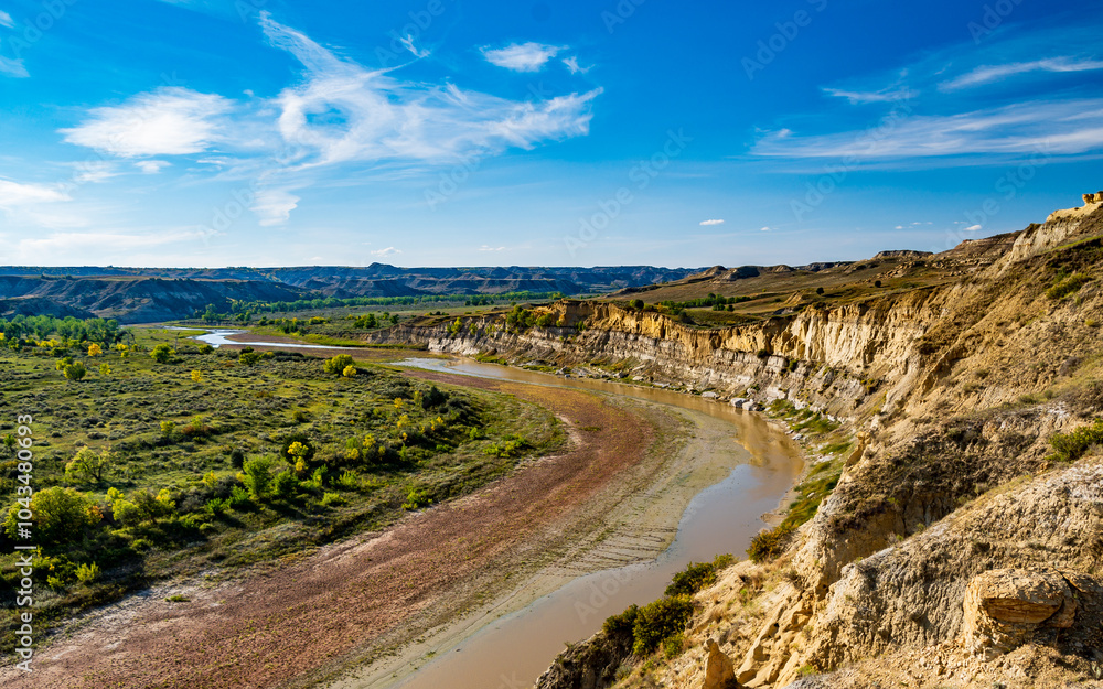 Little Missouri River in Theodore National Park Little Missouri River in Theodore National Park