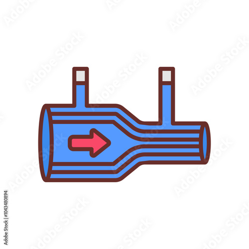 Fluid Dynamics Filled Icons , Vector illustration