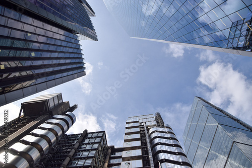 A view of corporate office buildings in the City of London, the capital's financial district, in London, UK, 2024.