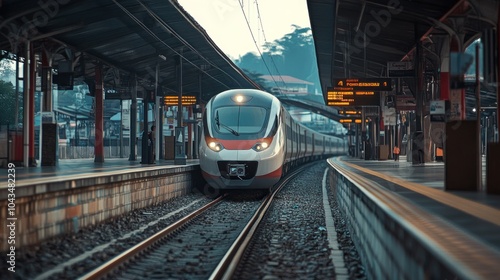 Train Arriving at the Station