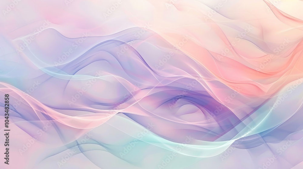 Fototapeta premium A pastel background featuring shades of light yellow, mint green, and lavender