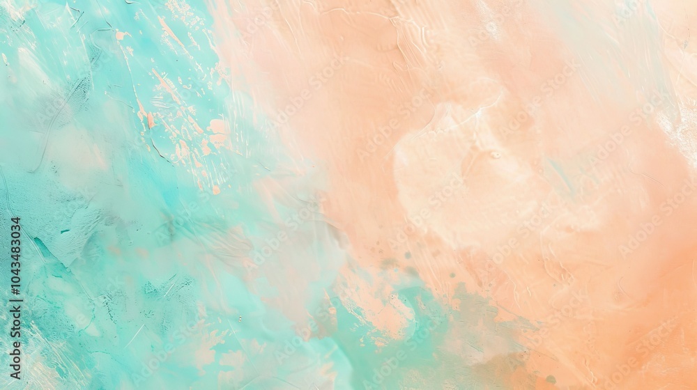 Fototapeta premium A pastel background featuring shades of light yellow, mint green, and lavender