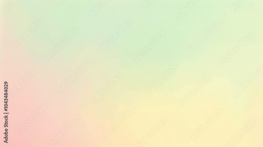 Fototapeta premium A pastel background featuring shades of light yellow, mint green, and lavender