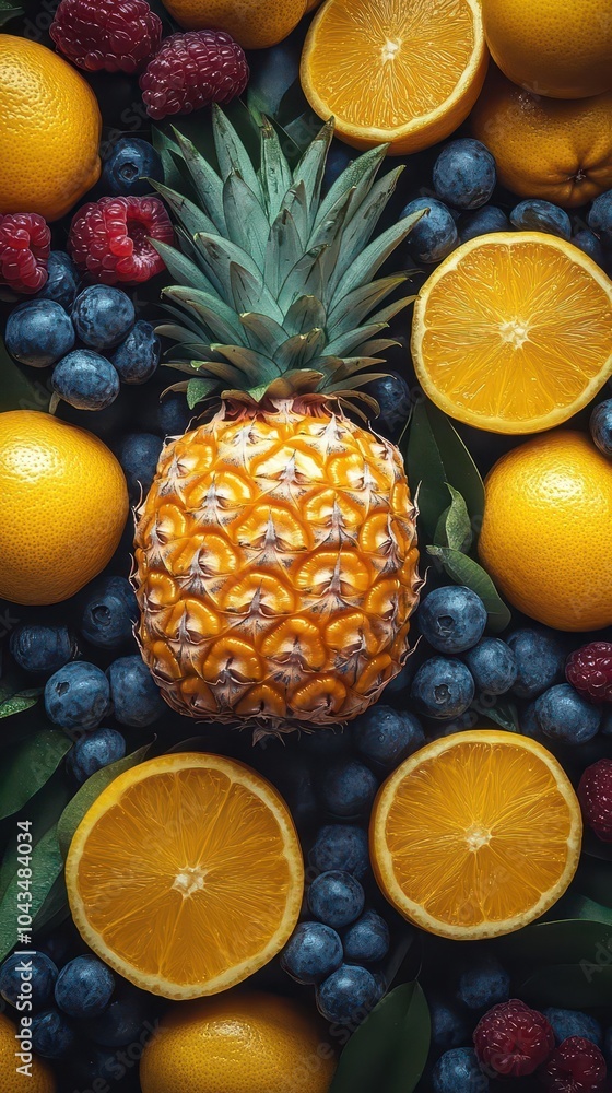 vividly colored pineapple with detailed texture isolated against a clean white backdrop showcasing its vibrant yellow and green hues embodying freshness and tropical vibes vividly colored pineapple with detailed texture isolated against a clean white backdrop showcasing its vibrant yellow and green hues embodying freshness and tropical vibes