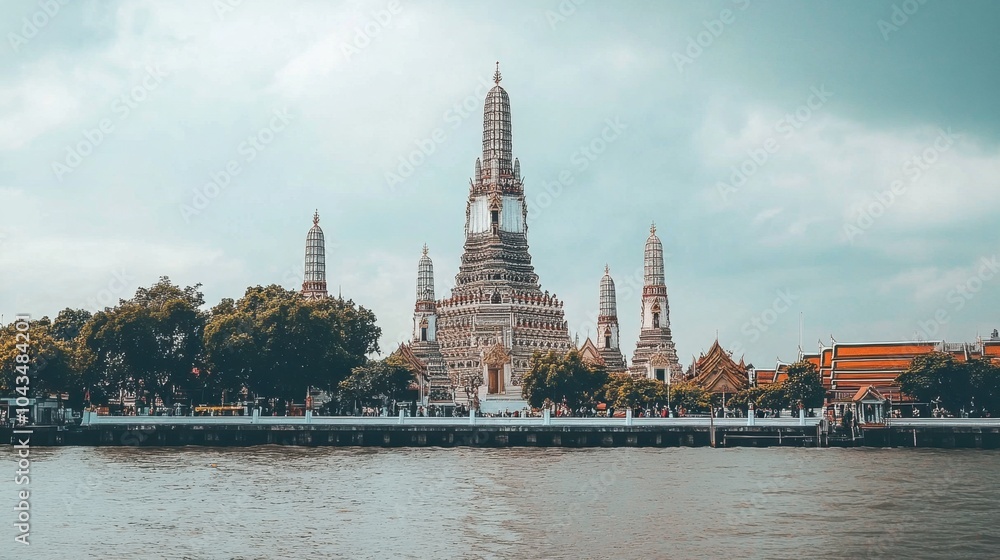 Fototapeta premium Scenic View of Wat Arun in Bangkok, Thailand