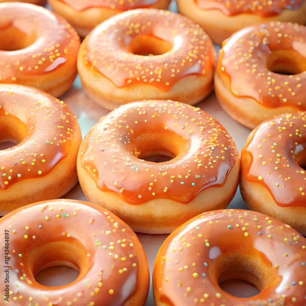 close up glazed donuts close up glazed donuts