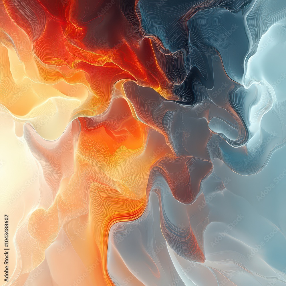 Obraz premium Abstract Fire and Ice