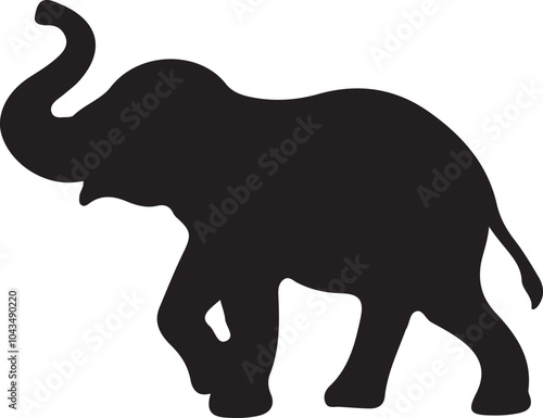 elephant vector silhouette 
