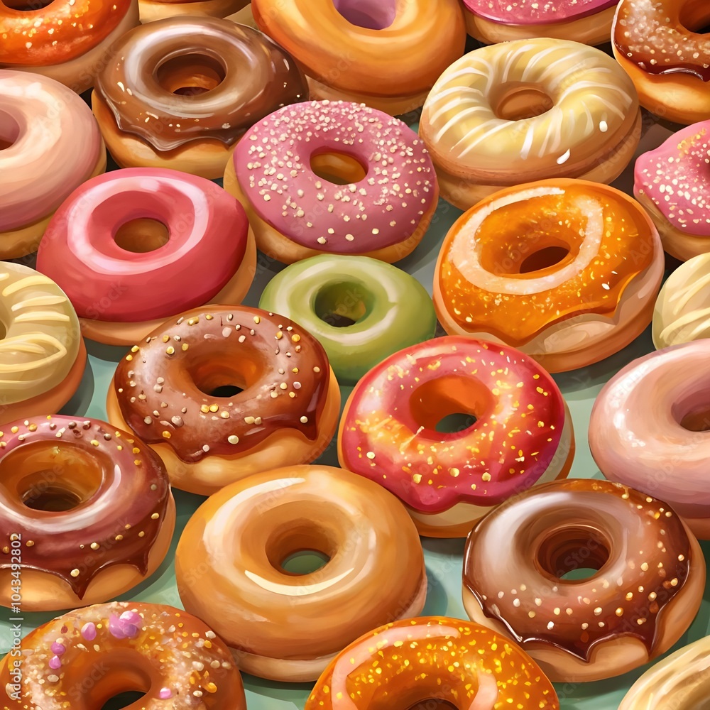 delicious glazed doughnuts arrangement delicious glazed doughnuts arrangement