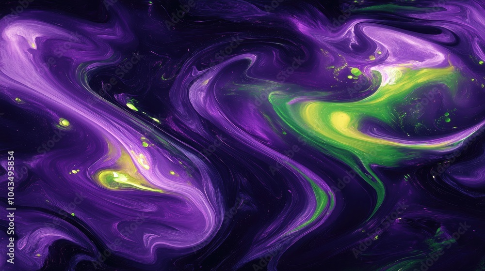 Neon purple and green swirls create a glowing abstract background, offering a bold and captivating aesthetic with vibrant energy. Neon purple and green swirls create a glowing abstract background, offering a bold and captivating aesthetic with vibrant energy.