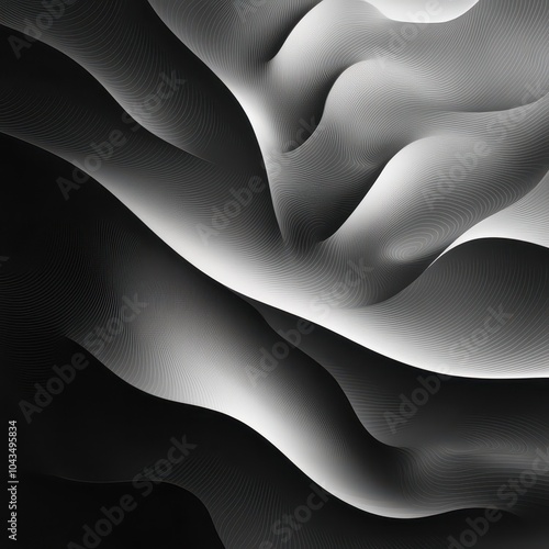 Abstract Wavy Linescape