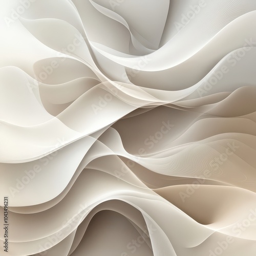 Abstract White And Brown Waves