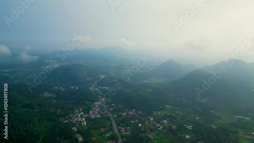 misty morning in the mountains