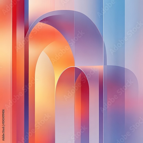 Abstract Archway In Hues