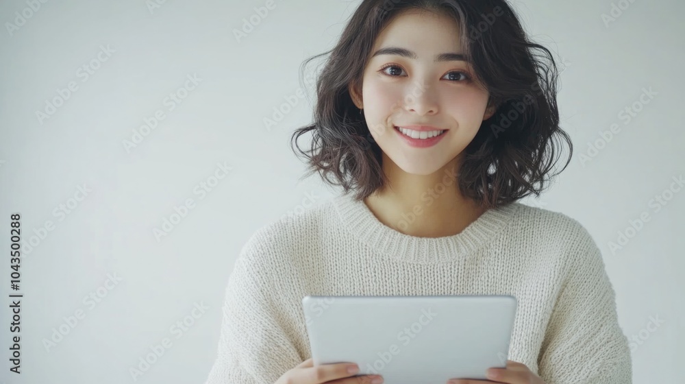 Businesswoman on Tablet Businesswoman on Tablet